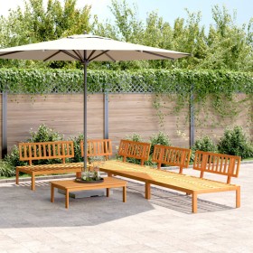 Set de sofás de palets de jardín 5 pzas madera maciza de acacia de , Sofás de exterior - Ref: Foro24-3209431, Precio: 597,58 ...