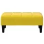 Sofá cama de 2 plazas con taburete terciopelo amarillo de , Sofás - Ref: Foro24-3258096, Precio: 298,79 €, Descuento: %