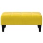 Sofá cama de 2 plazas con taburete terciopelo amarillo de , Sofás - Ref: Foro24-3258096, Precio: 288,63 €, Descuento: %