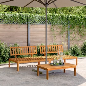 Sofás centrales palets de jardín 2 uds madera maciza de acacia de , Sofás de exterior - Ref: Foro24-3209433, Precio: 276,81 €...