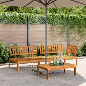 Set de sofás de palets de jardín 3 pzas madera maciza de acacia de , Sofás de exterior - Ref: Foro24-3209427, Precio: 323,19 ...
