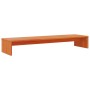 Soporte de monitor madera maciza pino marrón cera 100x27x15 cm de , Bases y elevadores para ordenadores - Ref: Foro24-847165,...
