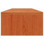 Soporte de monitor madera maciza pino marrón cera 100x27x15 cm de , Bases y elevadores para ordenadores - Ref: Foro24-847165,...