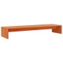 Soporte de monitor madera maciza pino marrón cera 100x27x15 cm de , Bases y elevadores para ordenadores - Ref: Foro24-847165,...