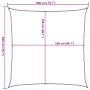 Toldo retráctil 100% poliéster oxford arena 2x2 m de , Sombrillas - Ref: Foro24-4000408, Precio: 23,78 €, Descuento: %