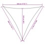 Toldo de vela poliéster oxford 100% arena 3x3x3 m de , Sombrillas - Ref: Foro24-4000931, Precio: 21,10 €, Descuento: %
