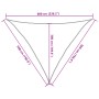 Toldo de vela poliéster oxford 100% arena 5x5x6 m de , Sombrillas - Ref: Foro24-4000944, Precio: 39,74 €, Descuento: %