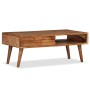 Mesa de centro con cajón tallado madera maciza 100x50x40 cm en Mesas de centro | Comprar online en Foru.es