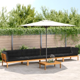 Set de sofás de palets de jardín y cojines 5 pzas madera acacia de , Sofás de exterior - Ref: Foro24-3209508, Precio: 913,48 ...