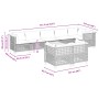 Set de muebles de jardín 9 pzas y cojines ratán sintético gris de , Conjuntos de jardín - Ref: Foro24-3261897, Precio: 763,13...