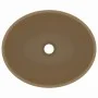 Luxury oval matte cream ceramic washbasin 40x33 cm by vidaXL, Sinks - Ref: Foro24-146930, Price: 47,80 €, Discount: %