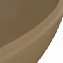 Luxury oval matte cream ceramic washbasin 40x33 cm by vidaXL, Sinks - Ref: Foro24-146930, Price: 47,80 €, Discount: %