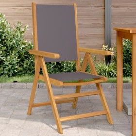 Sillas de jardín 2 uds madera maciza acacia y tela antracita de , Sillas de jardín - Ref: Foro24-367658, Precio: 154,52 €, De...