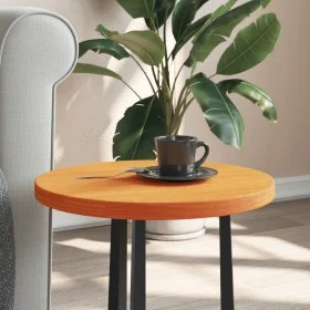 Tablero de mesa redondo madera maciza de pino marrón Ø40x2,5 cm by , Table tops - Ref: Foro24-847125, Price: 19,08 €, Discoun...