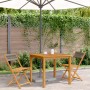 Sillas de bistró 2 uds madera maciza de acacia y cuerda gris de , Sillas de jardín - Ref: Foro24-367679, Precio: 89,26 €, Des...
