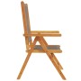 Sillas de jardín reclinables 4 uds madera maciza acacia gris de , Sillas de jardín - Ref: Foro24-3214532, Precio: 335,42 €, D...