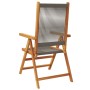 Sillas de jardín reclinables 4 uds madera maciza acacia gris de , Sillas de jardín - Ref: Foro24-3214532, Precio: 335,42 €, D...