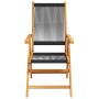 Sillas de jardín reclinables 6 uds madera maciza acacia negro de , Sillas de jardín - Ref: Foro24-3214530, Precio: 457,94 €, ...