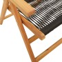 Sillas de jardín reclinables 6 uds madera maciza acacia negro de , Sillas de jardín - Ref: Foro24-3214530, Precio: 457,94 €, ...