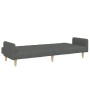Sofá cama de 2 plazas con taburete tela gris oscuro de , Sofás - Ref: Foro24-3258089, Precio: 347,38 €, Descuento: %