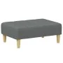 Sofá cama de 2 plazas con taburete tela gris oscuro de , Sofás - Ref: Foro24-3258089, Precio: 341,64 €, Descuento: %