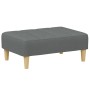 Sofá cama de 2 plazas con taburete tela gris oscuro de , Sofás - Ref: Foro24-3258089, Precio: 347,38 €, Descuento: %