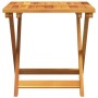 Mesa de jardín plegable madera maciza de acacia 50x50x50 cm de , Mesas de jardín - Ref: Foro24-364893, Precio: 47,40 €, Descu...
