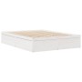 Estructura de cama de madera maciza de pino blanco 140x190 cm de , Camas y somieres - Ref: Foro24-3282382, Precio: 208,29 €, ...