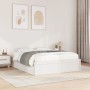 Estructura de cama de madera maciza de pino blanco 140x190 cm de , Camas y somieres - Ref: Foro24-3282382, Precio: 208,29 €, ...