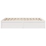 Estructura de cama de madera maciza de pino blanco 140x190 cm de , Camas y somieres - Ref: Foro24-3282382, Precio: 208,29 €, ...