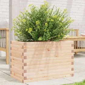 Jardinera madera maciza de pino 70x40x45,5 cm de , Maceteros y jardineras - Ref: Foro24-847263, Precio: 85,70 €, Descuento: %