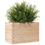 Jardinera madera maciza de pino 70x40x45,5 cm de , Maceteros y jardineras - Ref: Foro24-847263, Precio: 85,70 €, Descuento: %