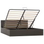 Cama canapé hidráulica con LED cuero sintético gris 180x200 cm de , Camas y somieres - Ref: Foro24-285557, Precio: 351,67 €, ...