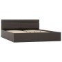 Cama canapé hidráulica con LED cuero sintético gris 180x200 cm de , Camas y somieres - Ref: Foro24-285557, Precio: 351,67 €, ...