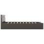 Cama canapé hidráulica con LED cuero sintético gris 180x200 cm de , Camas y somieres - Ref: Foro24-285557, Precio: 351,67 €, ...