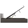 Cama canapé hidráulica con LED cuero sintético gris 180x200 cm de , Camas y somieres - Ref: Foro24-285557, Precio: 351,67 €, ...