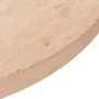 Round oak wood table top untreated Ø90x4 cm by , Table tops - Ref: Foro24-342913, Price: 189,52 €, Discount: %