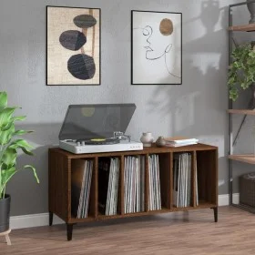 Holzschichtmöbel mit Eichenfurnier in Braun, 100x38x48 cm. von , CD- und DVD-Speicher - Ref: Foro24-831988, Preis: 123,38 €, ...