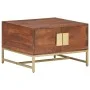 Mesa de centro madera maciza de acacia marrón miel 67x67x45 cm de vidaXL, Mesas de centro - Ref: Foro24-320376, Precio: 144,8...