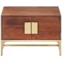 Mesa de centro madera maciza de acacia marrón miel 67x67x45 cm de vidaXL, Mesas de centro - Ref: Foro24-320376, Precio: 144,8...