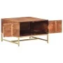 Mesa de centro madera maciza de acacia marrón miel 67x67x45 cm de vidaXL, Mesas de centro - Ref: Foro24-320376, Precio: 144,8...