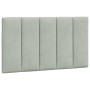 Estructura de cama con cabecero terciopelo gris claro 90x200 cm de , Camas y somieres - Ref: Foro24-3207825, Precio: 141,65 €...