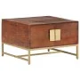 Mesa de centro madera maciza de acacia marrón miel 67x67x45 cm de vidaXL, Mesas de centro - Ref: Foro24-320376, Precio: 144,8...