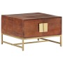 Mesa de centro madera maciza de acacia marrón miel 67x67x45 cm de vidaXL, Mesas de centro - Ref: Foro24-320376, Precio: 138,0...