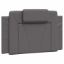 Estructura de cama con cabecero cuero sintético gris 90x190 cm de , Camas y somieres - Ref: Foro24-3208064, Precio: 147,91 €,...