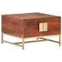 Mesa de centro madera maciza de acacia marrón miel 67x67x45 cm de vidaXL, Mesas de centro - Ref: Foro24-320376, Precio: 144,8...