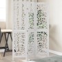 Biombo separador de 3 paneles madera maciza Paulownia blanco de , Divisores de ambientes - Ref: Foro24-358733, Precio: 87,76 ...