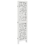 Biombo separador de 3 paneles madera maciza Paulownia blanco de , Divisores de ambientes - Ref: Foro24-358733, Precio: 87,76 ...