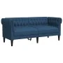 Sofá Chesterfield de 2 plazas tela azul de , Sofás - Ref: Foro24-372553, Precio: 329,66 €, Descuento: %