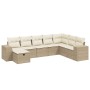 Juego de sofás de jardín con cojines beige 8 pzas ratán PE de , Conjuntos de jardín - Ref: Foro24-3264514, Precio: 545,78 €, ...